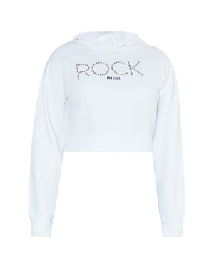 Mymo Kapuzenpullover Damen weiss