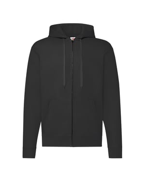 Fruit of the Loom Herren Classic Zipped Hoodie (Schwarz)