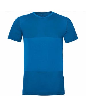 ASICS Fuzex Herren Blau nahtloses T-Shirt