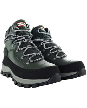 Hunter Explorer Herrenstiefel in Grün/Schwarz