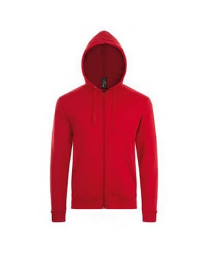 SOLS Herren Stone Zip Up Plain Hoodie (Rot)