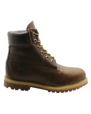 Timberland 6 Inch Premium Lace Up Braun Leder Casual Womens Stiefel 8232A B72D