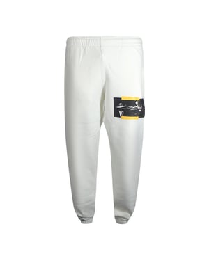 Off-White Caravaggio Painting Shorten Logo Weiße Jogginghose