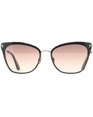 Tom Ford Faryn FT0843 01F Sonnenbrille in glänzendem Roségold