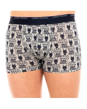 Atmungsaktive Boxershorts aus gewebter, elastischer Baumwolle für Damen JFB108-DOG-GREY