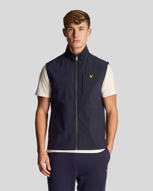 Lyle & Scott Softshell-Gilet für Herren in Marineblau