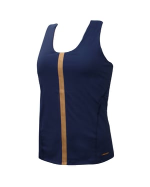 Kopftennis Womens Navy Tanktop