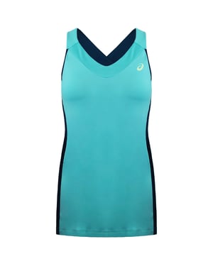 Asics Top Damen Padel-Tanktop, Blaugrün