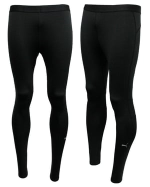 Puma Bodywear Core Herren Lange enge warme schwarze Fitness -Leggings 511608 03 A3D