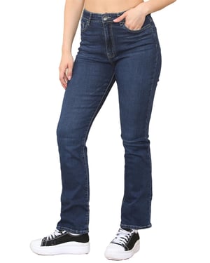 Enzo | Womens Bootcut Jeans - Blau