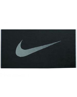 Nike - Sport-Handtuch, Mit großem Logo (Schwarz/Grau)
