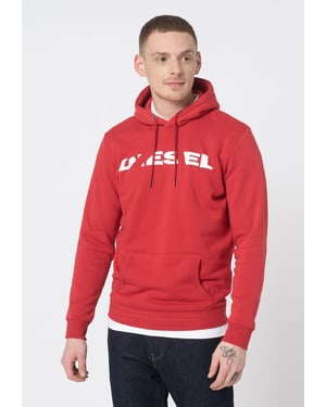 Diesel S Agnes BRO Herren Sweat Hoodie in rot