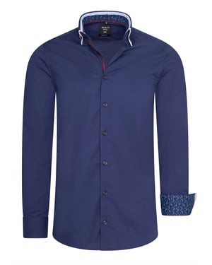 Rusty Neal Overhemd Regular Fit Blau