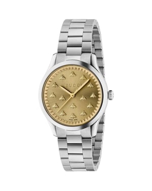 Gucci YA1265035 G-Timeless Gold Zifferblatt Damenuhr