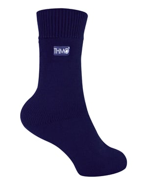 Kinder Thermosocken für den Winter | THMO | Warme flauschige Fleece-Innensocken für Jungen & Mädchen - Navy