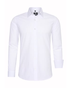 Rusty Neal Overhemd Slim Fit Weiss
