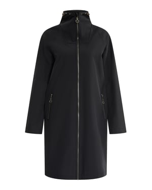 Dreimaster Softshellmantel - recyceltes Material Damen Schwarz