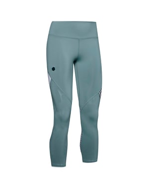 Under Armour Womens Rush geprägten Glanzernte Leggings eng 1351717 396