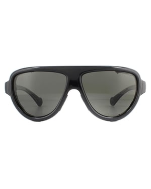 Moncler Lunettes De Soleil ML0089 01D Smoke Noir Smoke Polarisé