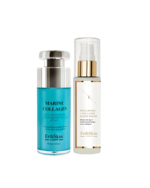 Hyaluronsäure- und Kollagenserum – 60 ml + Marine Collagen Night Repair Serum 30 ml