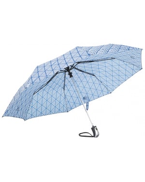 Trespass Maggiemay Automatik Regenschirm (Blau Chevron Print)