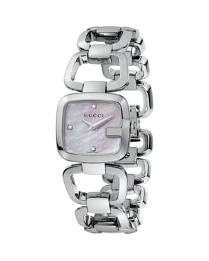 Gucci YA125502 Silber Damen Perlmutt Uhr
