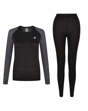 Dare 2B - "Exchange III" Basisschicht-Set für Damen (Schwarz/Ebenholz)
