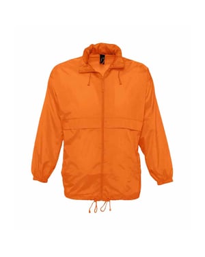 SOLS Unisex Surf Windbreaker / Jacke, besonders leicht (Orange)