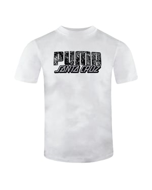 Puma x Santa Cruz Kurzarm Crew Hals Weißer Herren T-Shirt 532243 02