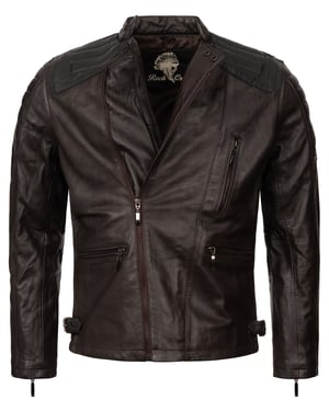 Rock Creek Lederjacke Dunkelbraun
