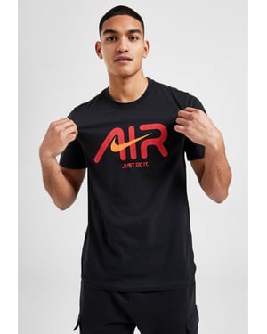 Nike Swoosh Air Herren-T-Shirt in Schwarz