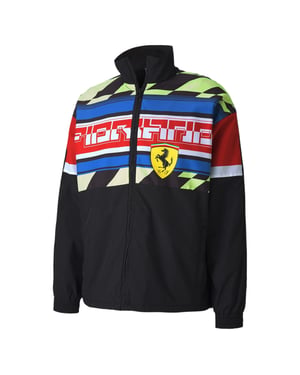 Puma Scuderia Ferrari gewebte Herren Motorsport Jacke Top 596137 02