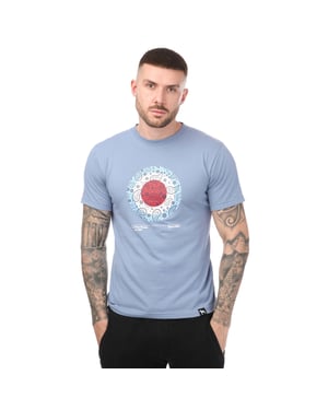 Herren One True Saxon Paisley T-Shirt in Blau