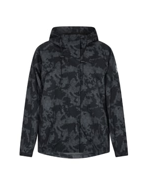 Schmuddelwedda Übergroßer Anorak Damen Dunkelgrau Schwarz Camouflage