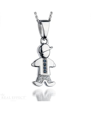 Orphelia Kinderkette aus 925er Sterlingsilber mit Anhänger - Silber ZH-7340