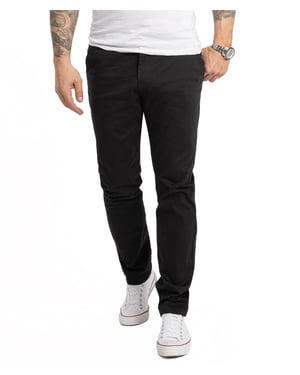 Indumentum Stoffhose Schwarz