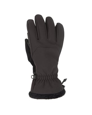 Mountain Warehouse Damen Escalade Wasserdichte Softshell Skihandschuhe (Schwarz)