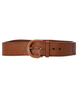 Prada Geprägter Gürtel aus braunem Leder