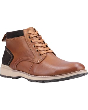 Hush Puppies Herren Dean Lederstiefel (Tan)
