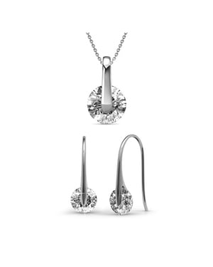 Set Classy : Silber und Kristall