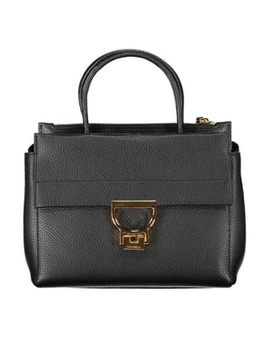 Coccinelle Damen schwarze Leder-Handtasche