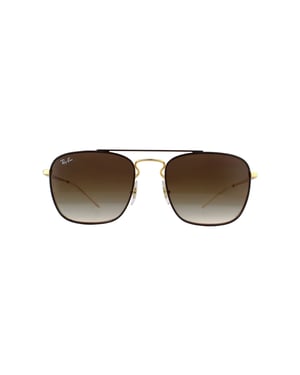 Ray-Ban Sonnenbrille 3588 905513 Gold Top On Braun Braun Gradient Dunkelbraun