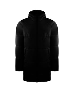 Jack Wolfskin North York Herren Schwarze wattierte Parkajacke