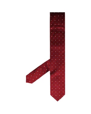 Hackett London 2 Col Dot gedruckte Herren rote Krawatten