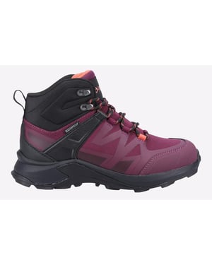 Cotswold Horton Maschen Damen Burgund Wanderstiefel