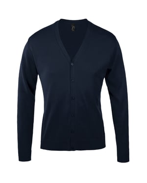 SOLS Goldene Herren Strickjacke mit V-Ausschnitt (Navy)