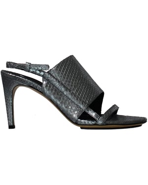 Calvin Klein Karin Spiegelte Pytho Womens Silberschuhe