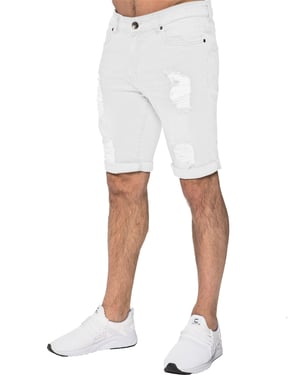 Herren Ripped Skinny Shorts