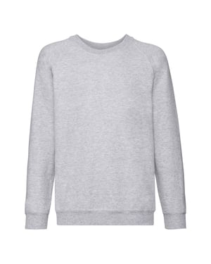 Fruit of the Loom - "Classic" Sweatshirt für Kinder Raglanärmel (Grau meliert)