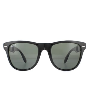 Lunettes De Soleil Ray-Ban Raying Wayfarer 4105 Noir Vert Polarisé 601/58 54mm